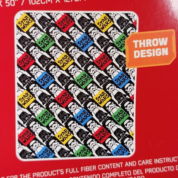 Star Wars Character & Throw Set Storm Trooper NWT - Picture 6 of 7